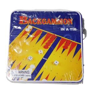 Backgammon In a Tin Travel Game